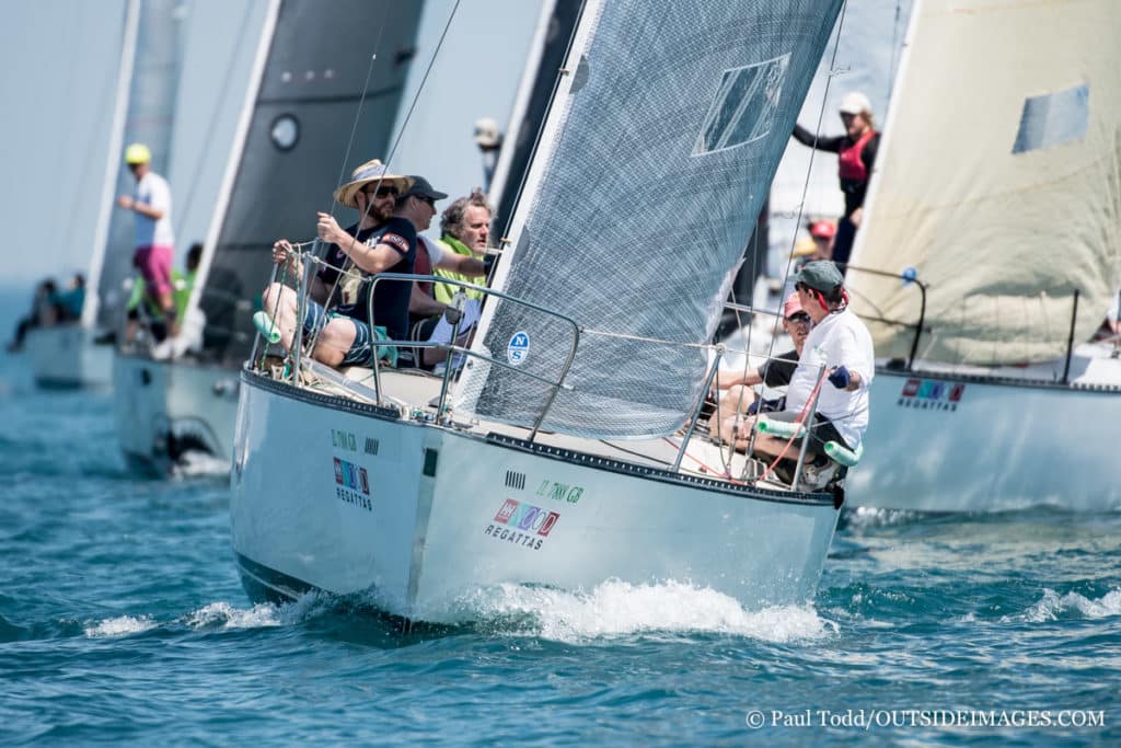 Breeze filled in on Lake Michigan in the afternoon.