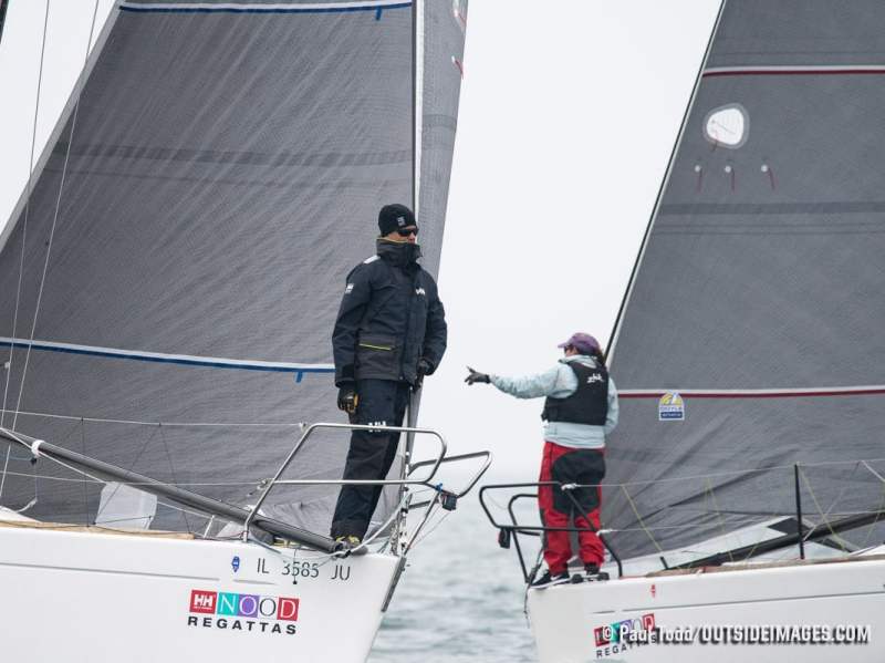 Stock sailing pictures from Chicago. Chicago, Illinois (USA) The fourth event of the 2018 The Helly Hansen NOOD REGATTA SERIES hosted by Chicago Yacht Club June 8-10, held on Lake Michigan . Sunday, the final day of racing out on the white circle. The Chicago Yacht Club was founded in 1875 to encourage and promote the sport of yachting. Stock Sailing pictures that can be purchased online with a credit card or download digital files. Prints can be purchased of competitors boats from the regatta. Print in the USA by one of the largest professional photo labs on professional photo paper and sent right to your door step. If you can not find your boat please email us. We don't always upload every image from a regatta.Classes photographed in this event are: J70 One Design, J111 One Design, Farr 40 One Design, J105 One Design, J88 One Design, PHRF class, Tartan 10 One Design, Beneteau 36.7 One Design and Beneteau 40.7 One Design. ©Paul Todd/OUTSIDEIMAGES.COM
OUTSIDE IMAGES PHOTO AGENCY
