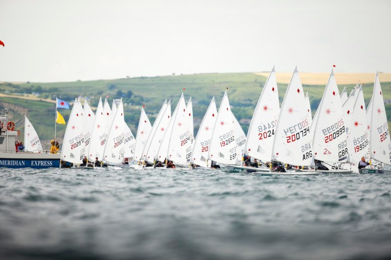 20120604, Weymouth, England: SKANDIA SAIL FOR GOLD 2012 - The waters of Weymouth Bay and Portland Harbour will be filled with the stars of sailing over the next couple of weeks as the team?s training camps at the 2012 Olympic venue turn serious with the final pre-event - Skandia Sail for Gold. The 523 entries from 59 nations features 723 athletes and 249 coaches. PHOTO: Mick Anderson/SAILINGPIX.DK