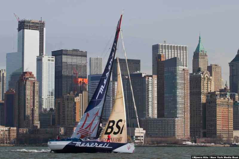Maserati leaving New York.