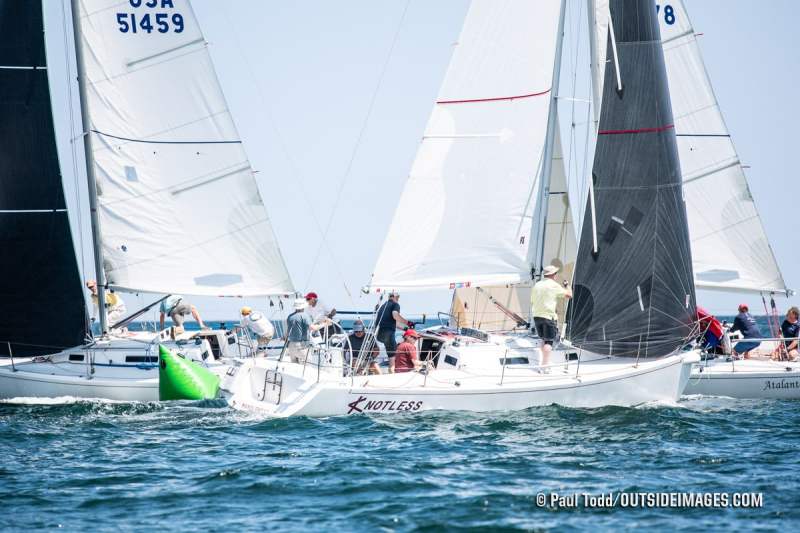 sailboats racing in Marblehead, Massachusetts