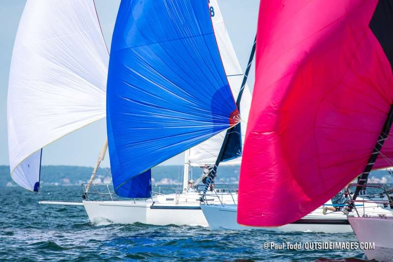 sailboats racing in Marblehead, Massachusetts
