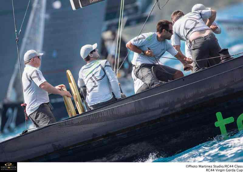 Team Aqua at the RC44 Virgin Gorda Cup