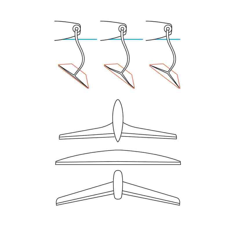 Different foil shapes diagram