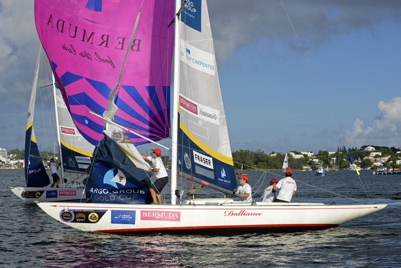 Alpari World Match Racing Tour - Argo Group Gold Cup Bermuda Day 1  © 2012 Rick Tomlinson/AWMRTQualifying rounds in Hamilton HarbourGroup 2 Flights 1-4Lance Fraser