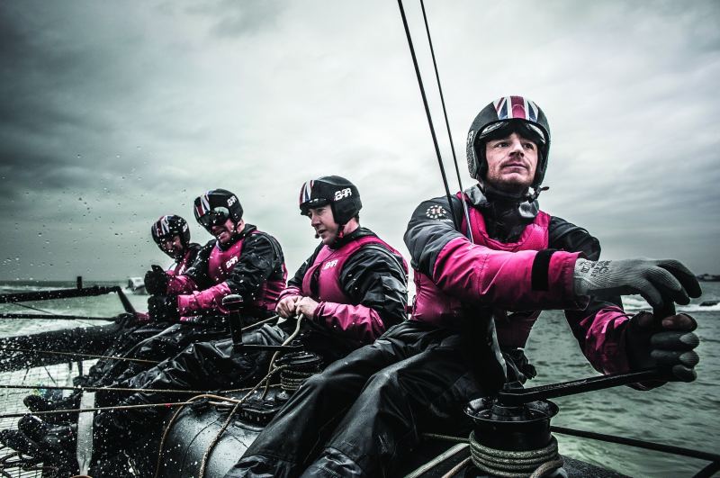 Pictures of the Ben Ainslie Racing Americas Cup team out in action today on their new T1 foiling AC45 catamaran
Credit: Mark Lloyd/Lloyd Images