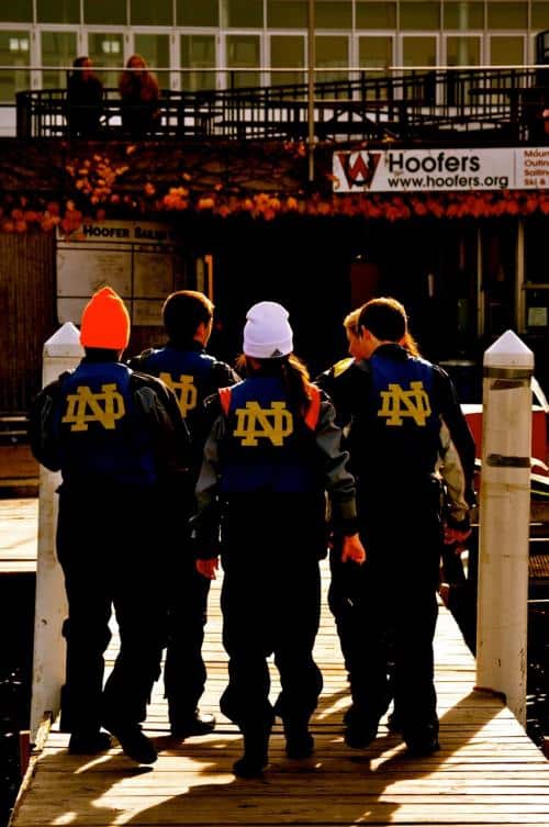 We're a team, and we act like it. Go Irish! -Becky Jegier