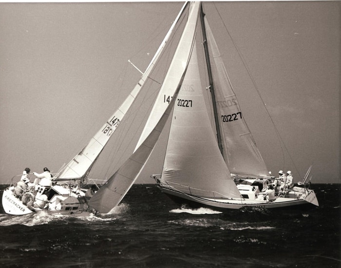 Archived photo from Block Island Race Week in the 1970s.