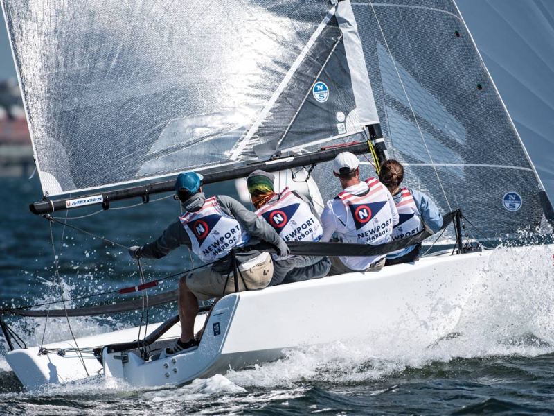 Images of the 2016 Resolute Cup September 12 to 17, 2016.Hosted by New York Yacht Club Harbour Court.Wednesday is the 1st day of racing for all the teams on the water with an Italian Trade Commission  cocktail reception in the evening. The event is sponsored by Porsche, Helly Hansen and MELGES USA. The Resolute Cup is an invitational fleet racing regatta to be sailed in one-design keel boats (Sonar and Melges 20). The primary goal is to run a Corinthian keelboat championship amongst preeminent U.S. yacht clubs.©Paul Todd/OUTSIDEIMAGES.COMOUTSIDE IMAGES PHOTO AGENCY