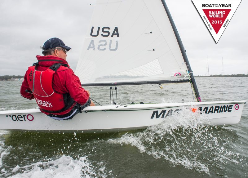 BOTY judge Chuck Allen felt the RS Aero was very responsive, comfortable to hike on, and quick through the chop. Multiple rig/sail combinations allow the boat to be used across a wide range of skill and types.