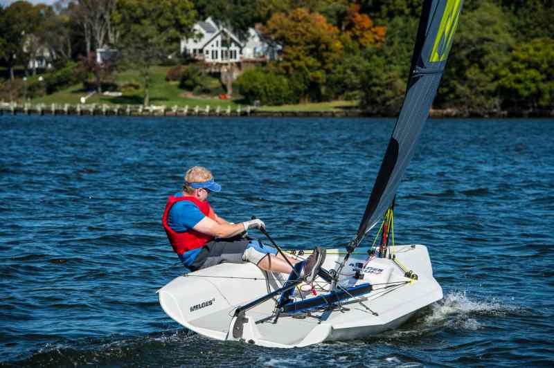 melges 14-foot sailboat