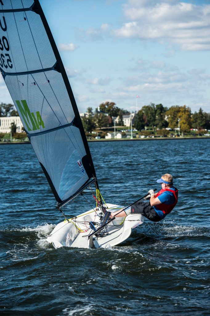 melges 14-foot sailboat