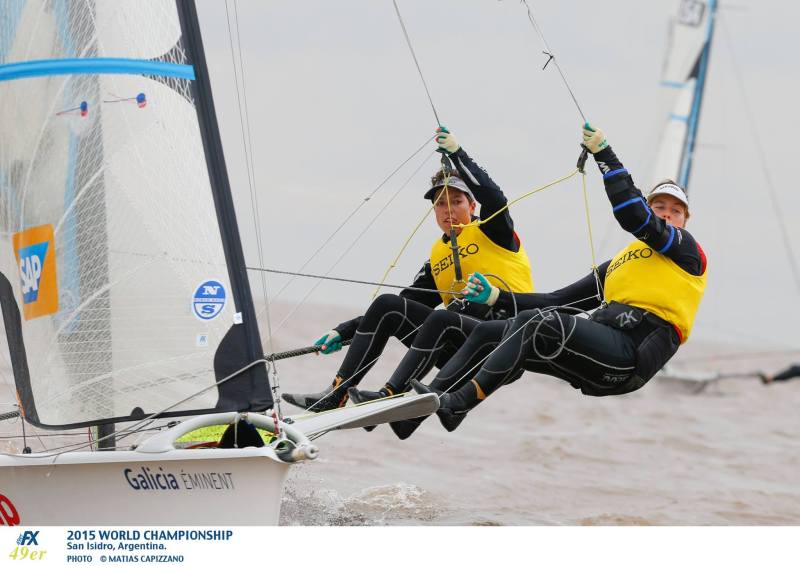 Denmark represented well at the Worlds, with three of the top ten teams in the 49erFX fleet flying the Danish flag.