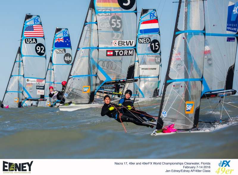 2016 Nacra 17, 49er and 49erFX World Championships in Clearwater, Florida - Racing Day 2