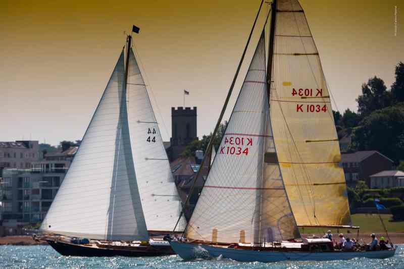 Cowes, United Kingdom, 11/07/2013Panerai Classic Yacht Challenge 2013Panerai British Classic Week 2013Cetewayo and InfantaPh: Panerai / Guido Cantini / seasee.com