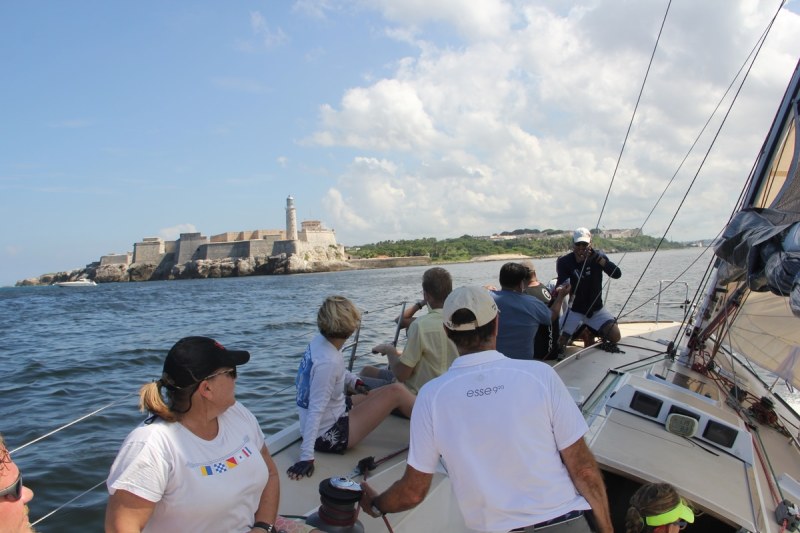 Sailing into Havana.