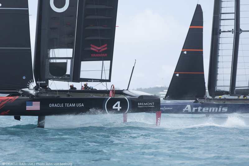 31/05/2015, Hamilton (BDA), 35th America's Cup, ORACLE TEAM USA Training with Artemis racing