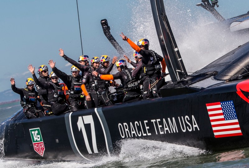 The fading, near winners of the America's Cup just don't seem to have an answer for the remarkable comeback by Oracle Team USA.