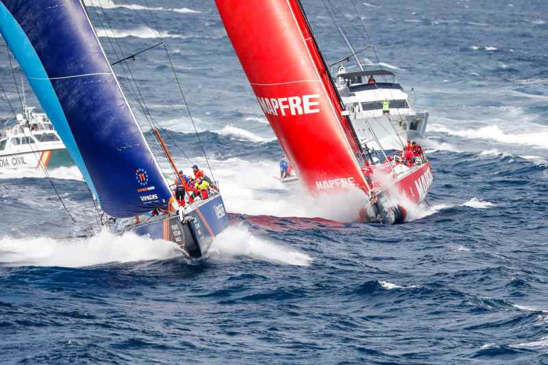 Alicante stopover. Start. Photo by Ainhoa Sanchez/Volvo Ocean Race. 22 October, 2017. Volvo Ocean Race
