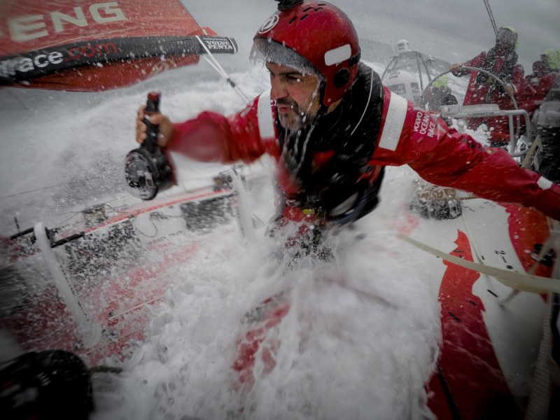 OBR Yann Riou at work Volvo Ocean Race