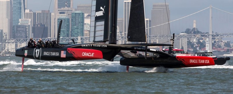 Boat 2 First Sail / SFO April Testing Session / ORACLE TEAM USA / San Francisco (USA) / 24-04-2013