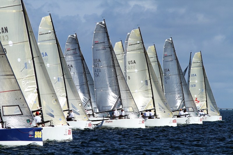 Audi Melges 20 starting line action