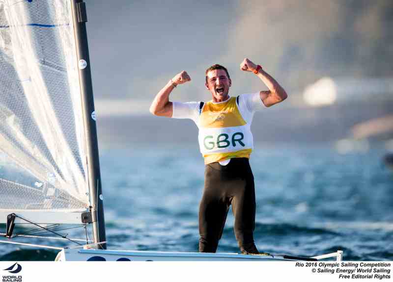 Giles Scott Finn sailing Olympics Gold medal