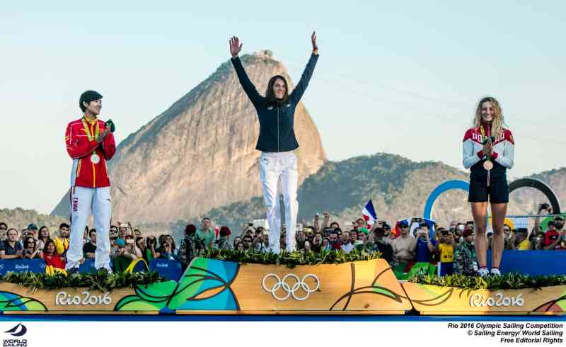 Windsurfing medal ceremony Rio 2016 Olympics