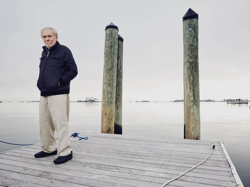 Laser designer, Bruce Kirby, in Noroton, Connecticut.