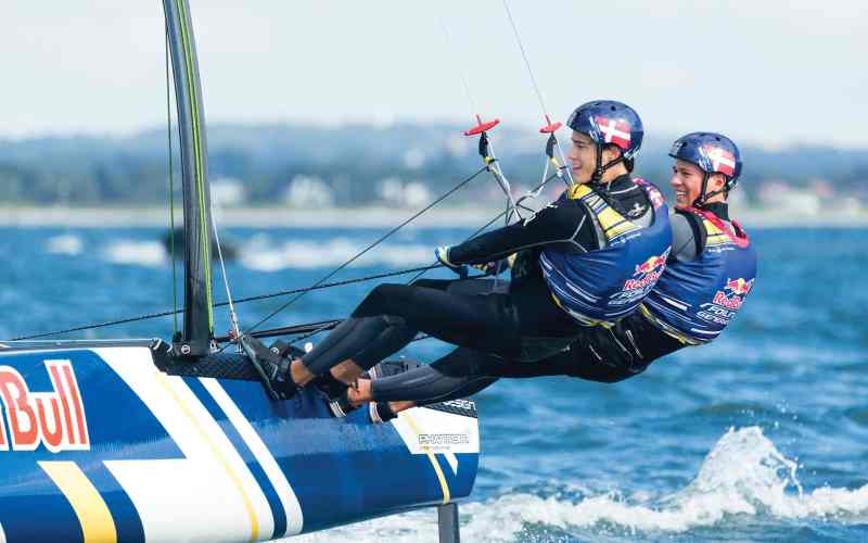 Competitors in Aarhus, Denmark, put their newly learned foiling skills to the test.