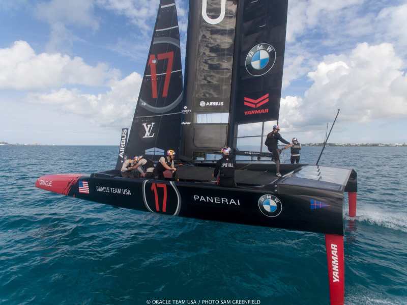 17/02/20 - Hamilton (BDA) - 35th America's Cup Bermuda 2017 - ORACLE TEAM USA - Americas Cup Class training (ACC)