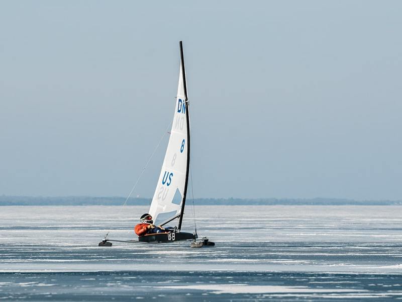 2018 DN NAs Iceboat Championships Lake Charlevoix