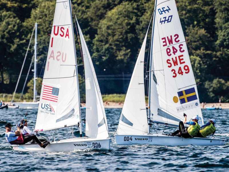 Aarhus, Denmark is hosting the 2018 Hempel Sailing World Championships from 30 July to 12 August 2018. More than 1,400 sailors from 85 nations are racing across ten Olympic sailing disciplines as well as Men's and Women's Kiteboarding. 40% of Tokyo 2020 Olympic Sailing Competition places will be awarded in Aarhus as well as 12 World Championship medals. ©JESUS RENEDO/SAILING ENERGY/AARHUS 201809 August, 2018.