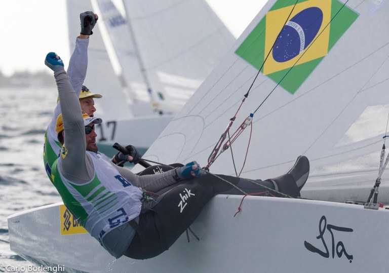Nassau, Bahamas 7 dec 2013Star Sailors League FinalsRobert ScheidtBRA-Bruno Prada BRAPhoto: ©SSL/Carlo Borlenghi