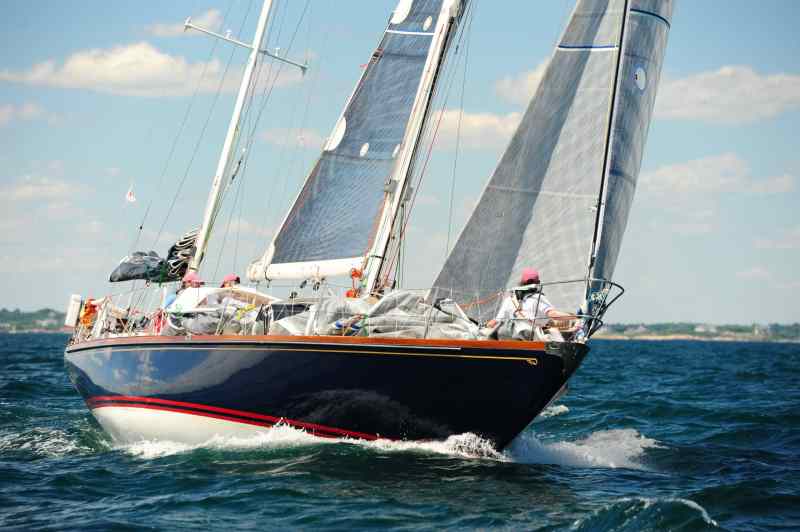 The winning boat in the 2014 Newport Bermuda Race: ACTAEA, the Cone family's 1971 Hinckley Bermuda 40 Yawl.