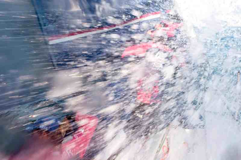 Team SCA takes a wave on Leg 2