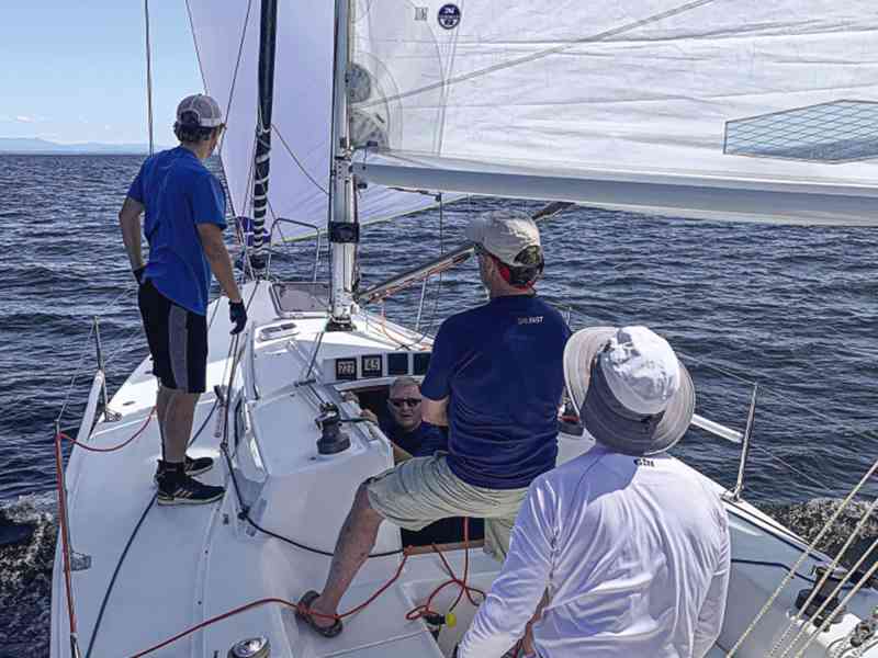 spinnaker jibe strategy