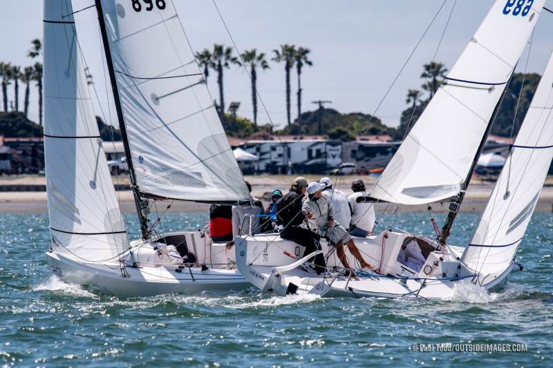 j70s tacking Images of the HELLY HANSEN Sailing World Regatta Series, March 25-27, 2022 • Hosted by the Coronado & San Diego Yacht Club.
Sunday, the third and final day of racing here in San Diego.
©Paul Todd/OUTSIDEIMAGES.COM
OUTSIDE IMAGES PHOTO AGENCY