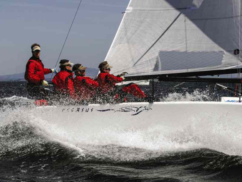060927_TODD_7842 Entrepreneur Philippe Kahn (second from left) built the Pegasus sailing team into a powerhouse that won the 2007 Melges 24 Worlds in Santa Cruz.