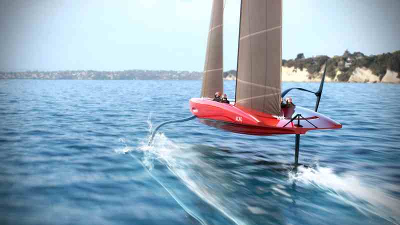 ac40renderweb Team-owned AC40s will be used for Youth and Women's America's Cup Regattas during the 37th America's Cup in Barcelona in 2024.