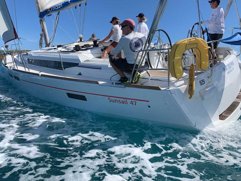 Team Juhnksho, winners of the last-held 2019 Helly Hansen Caribbean Championship in the British Virgin Islands.