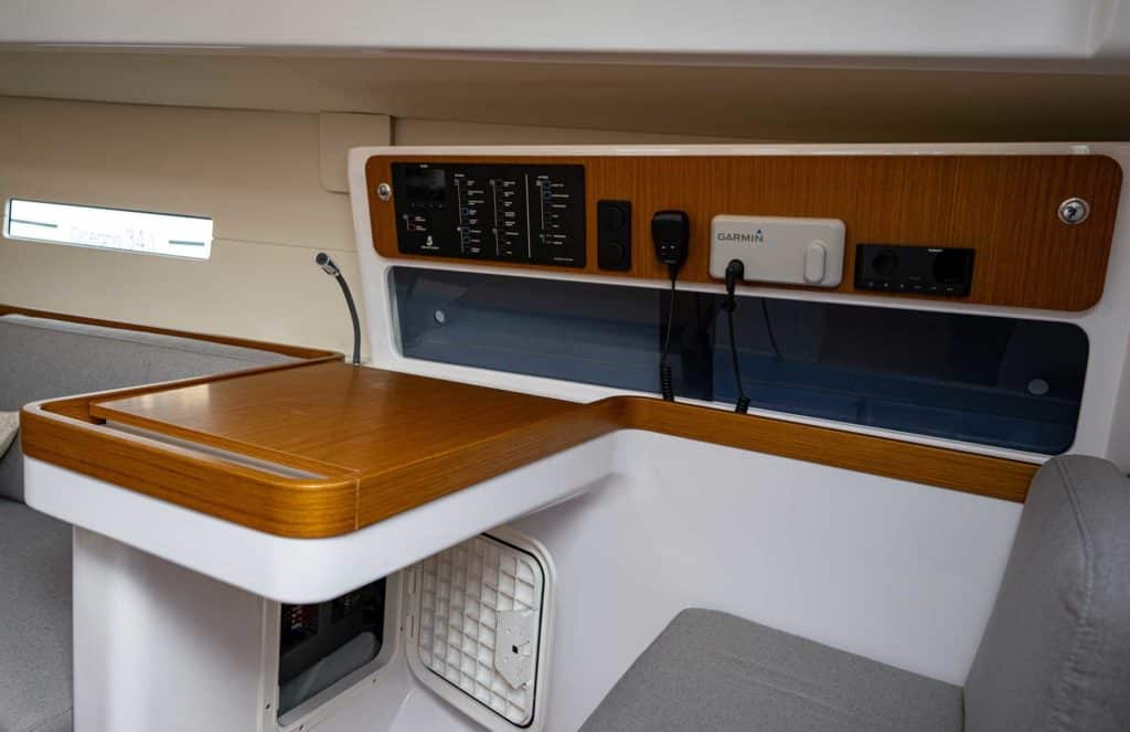 Beneteau First 36 nav station