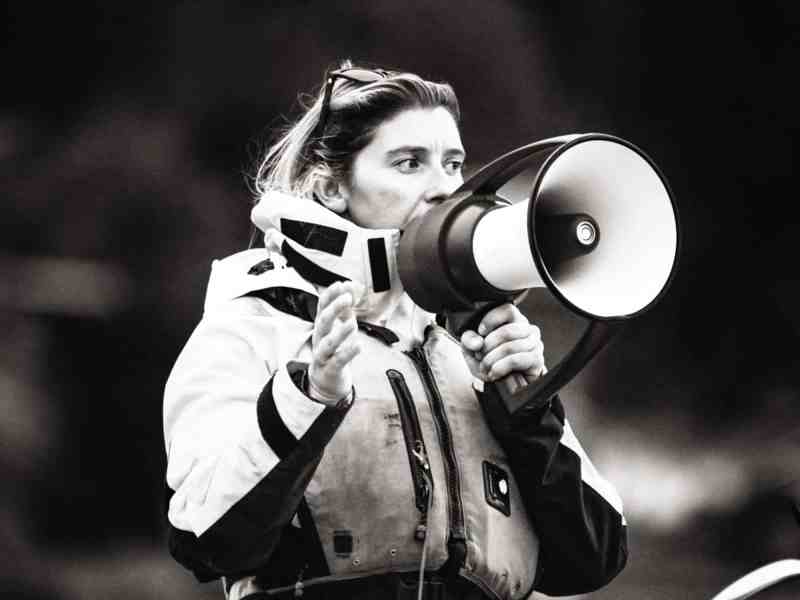 Sailing coach Sarah Hanavan