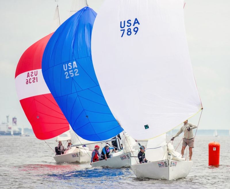 x220515__NAUTICAL_IMAGES_0601_TODD sailboats with spinnakers racing past a marker