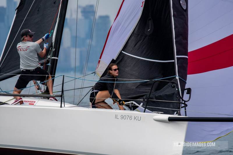 220611__NAUTICAL_IMAGES_840_TODD Helly Hansen Sailing World Regatta Series – Chicago - Illinois 2022. Hosted by the Chicago Yacht Club.
North Sails Saturday the second day of the regatta.
Friday evening party ashore for all the sailors.
©Paul Todd/OUTSIDEIMAGES.COM
OUTSIDE IMAGES PHOTO AGENCY