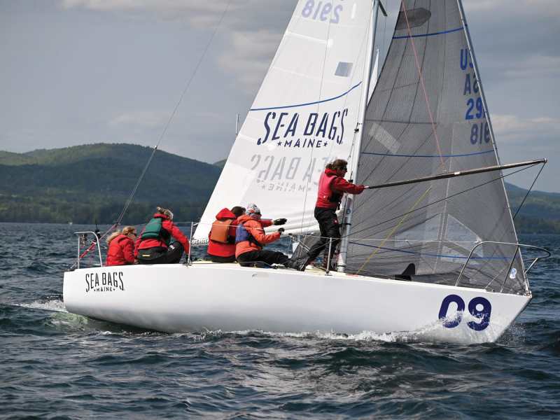 J24_NATLs_Howell Erica Spencer and her crew on a J/24