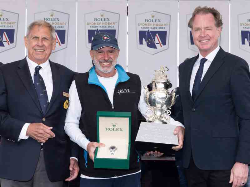 Rolex Sydney Hobart Yacht Race trophy presentation