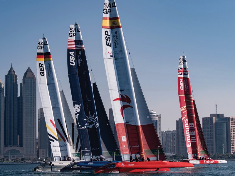 SailGP Event 7 Season 4 Abu Dhabi, UAE Practice session for SailGP
