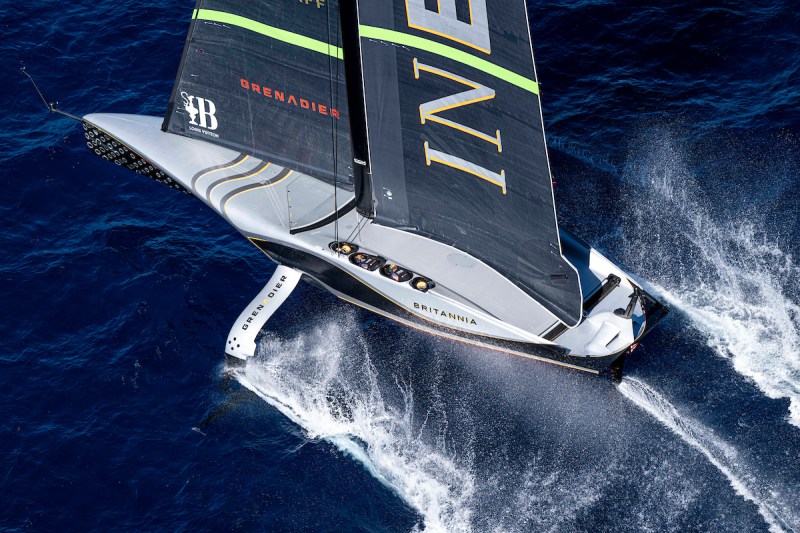 September 14, 2024. Louis Vuitton Cup, Semi Finals Race Day 1. INEOS BRITANNIA