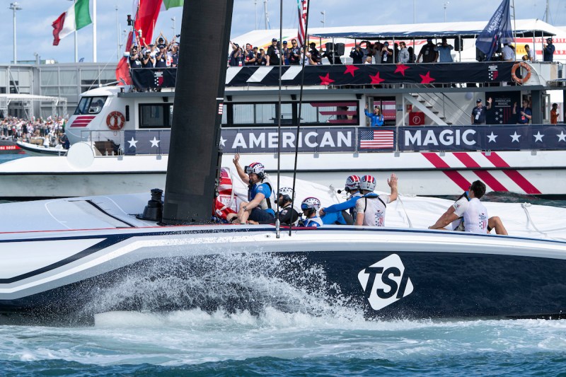 37th America’s Cup – Louis Vuitton Cup – Semi Finals Race Day 5 American Magic at the Louis Vuitton Cup